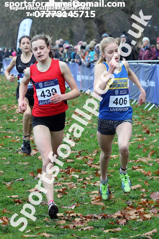 Girls under-15s British Athletics Liverpool Cross Challenge, Sefton Park, Liverpool. Photo:  David T. Hewitson/Sports for All Pics